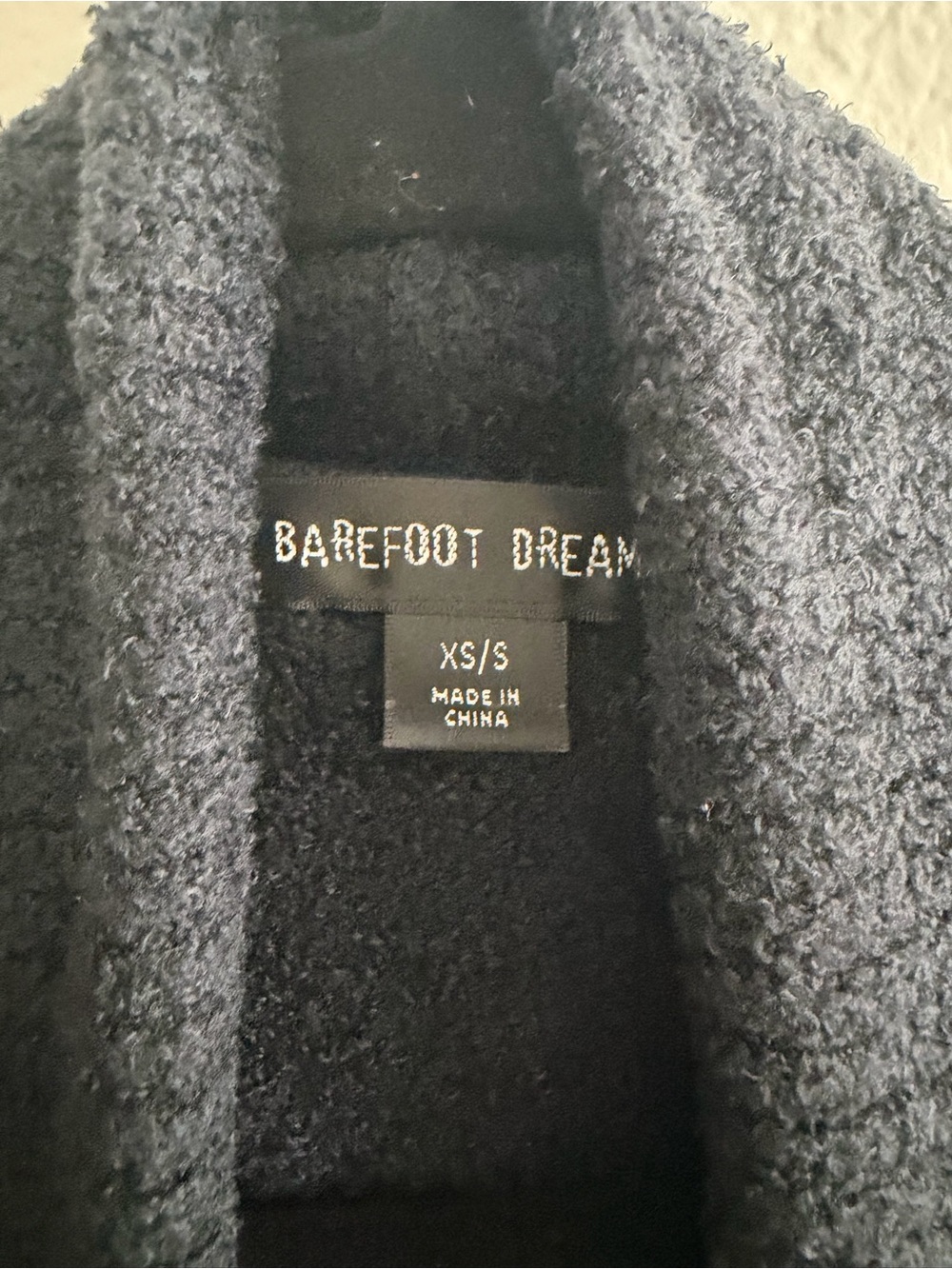Barefoot Dreams Black Open-Front Cozy Cardigan Bamboo Chic Lite XS/S - Picture 3 of 7